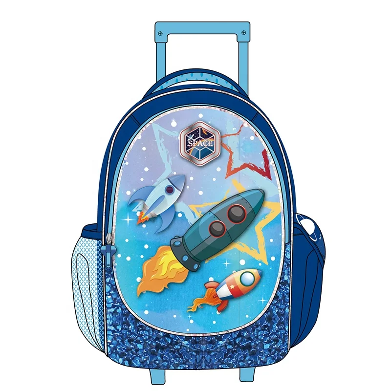 Manufacturer Wholesale Price School Bags Popular 3 In 1 Primary Bag With Pencil Case Lunch Bag Outer Space School Backpacks