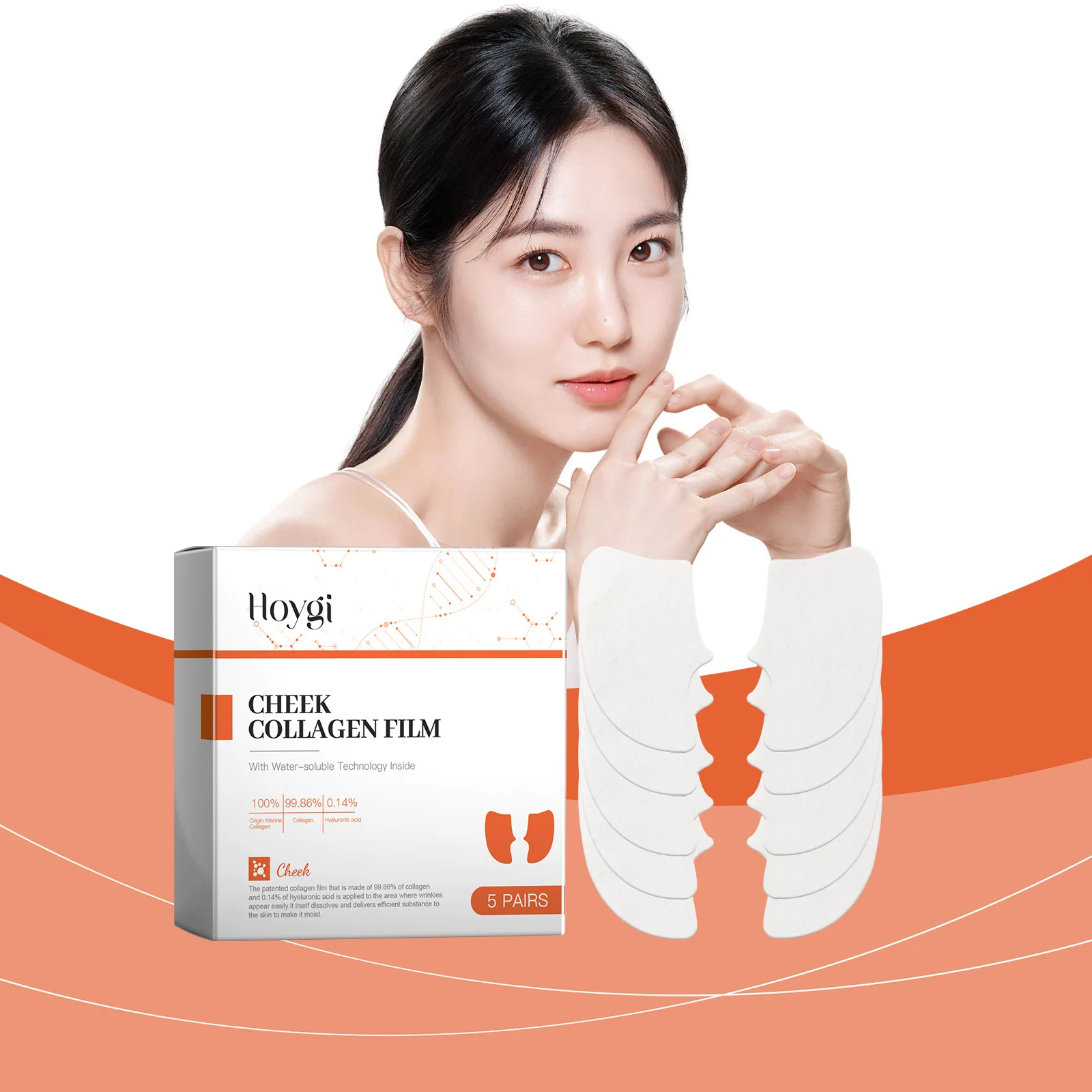 Collagen Soluble Collagen Soluble Lifting Anti-aging Film For Face Melting Remove Dark Circles Forehead