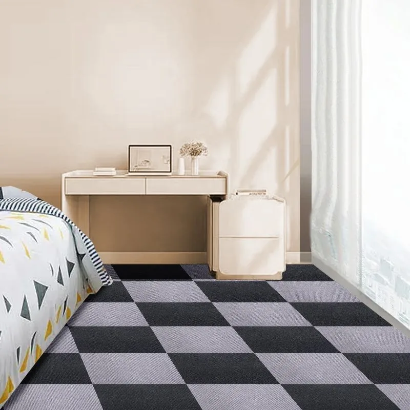 Self Adhesive Floor Carpet Pattern Waterproof Anti slip Wear-resistant Commercial and Household Refurbished Plush Tiles
