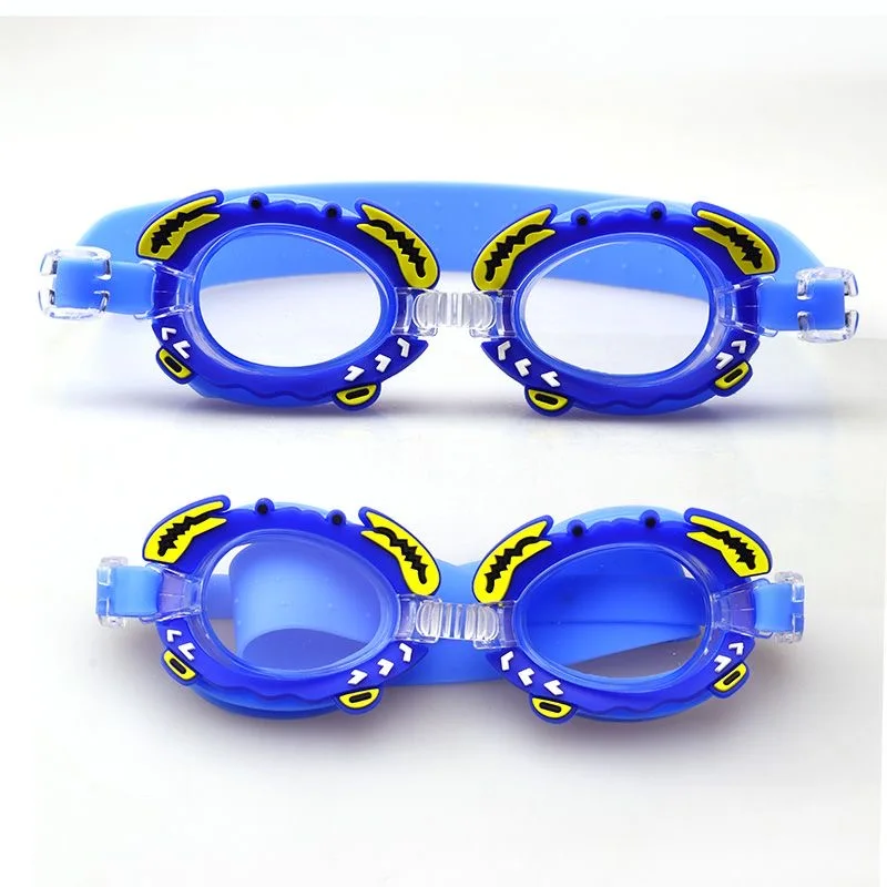 Hot sale cute design custom uv eyes protection anti-fog pool glasses cartoon mermaid  swim goggles for kid
