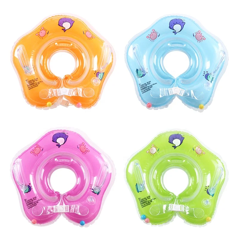  Safety Bath Inflatable Baby Swimming Kids Neck Float Ring For Newborn