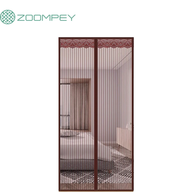 Factory wholesale magnet net hanging fly Anti mosquito magnetic soft screen door curtain