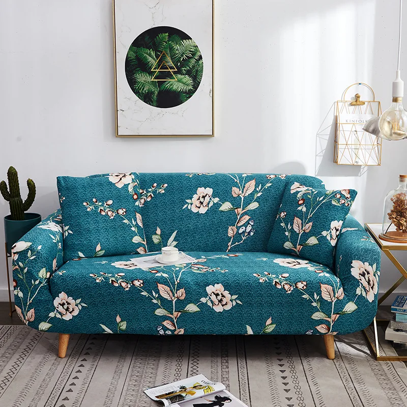 Luxury Sofa Cover Elastic Sofa Cover Print Floral Single-seater Sofa Cover