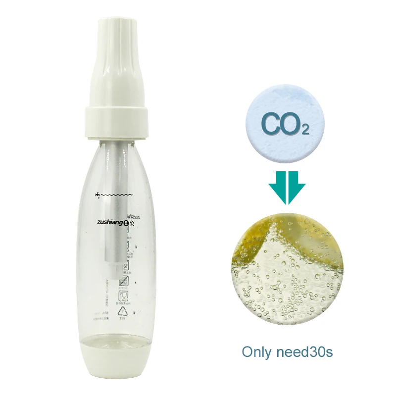 Оптовая продажа, не содержит Бисфенол А, экологически чистый пластиковый Ручной пресс, портативный газированный домашний аппарат для газировки
