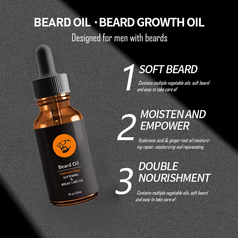 100% Natural Organic Men Beard Products For Beard Kit For Men Oil Beard