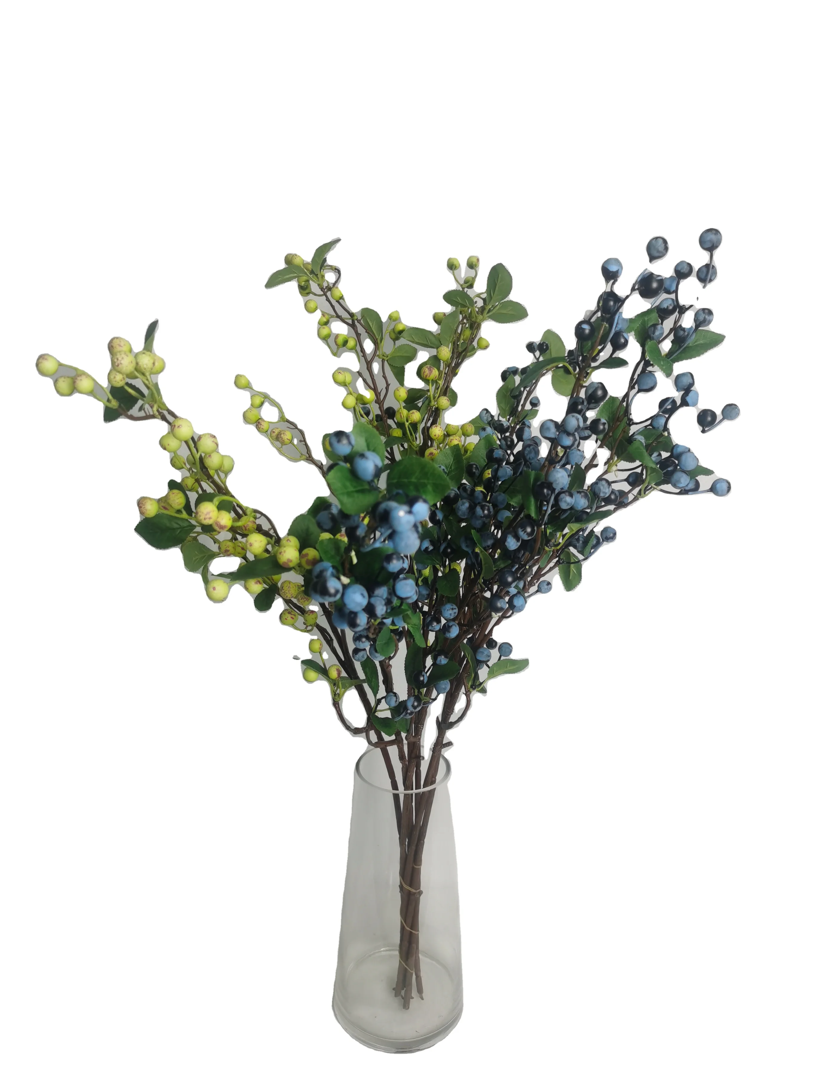 Christmas Tree Decoration Artificial Glitter Berry Stem Ornaments Glitter Twigs Branch Home Holiday Wedding Party Supplies