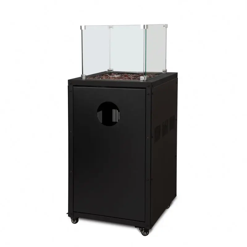 outdoor glass flame firepit gas with visible dancing flames of gas fire pit burner CE approved commercial gas patio heater