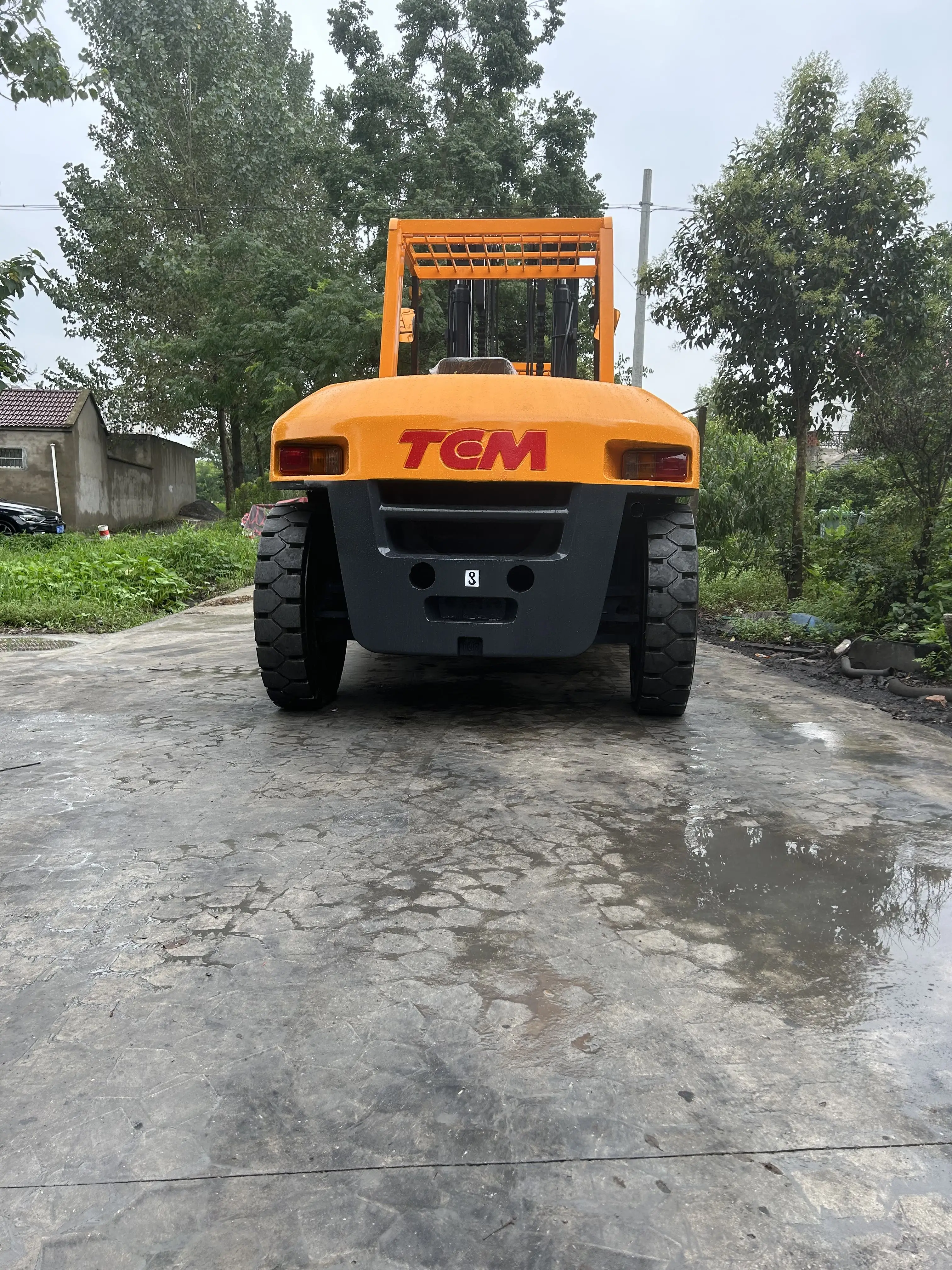 Низкая цена на складе высокое качество подержанные вилочные погрузчики TCM fd100 10t tcm оригинальные от Японии 10ton для продажи