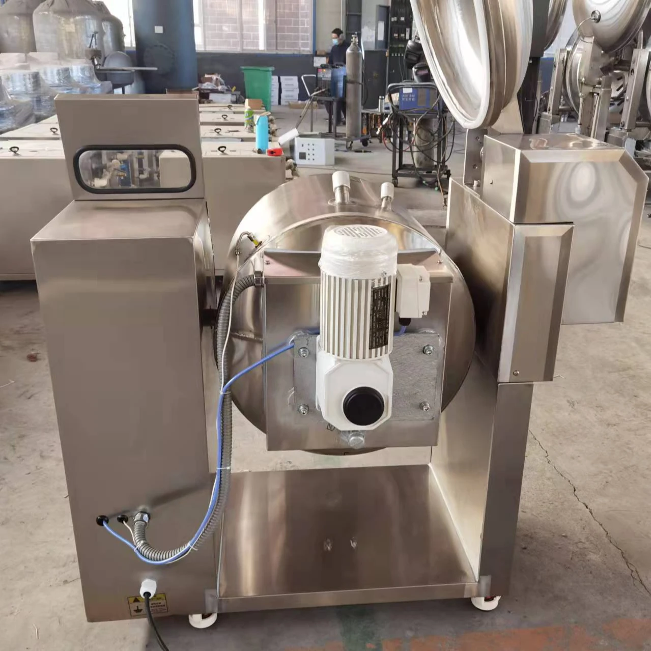 Restaurant commercial automatic large industrial mixer cooking machine jacketed kettle with mixer