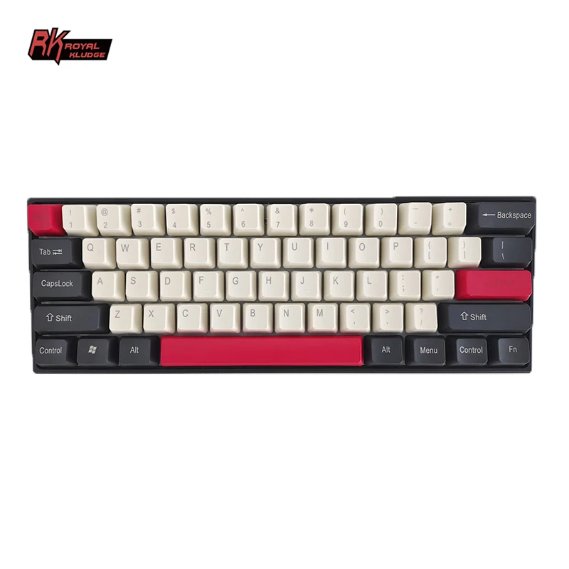 Royal Kludge rk61 custom 61 60% 60 doubleshot keycap set purple gaming pbt keycaps for mechanical keyboard