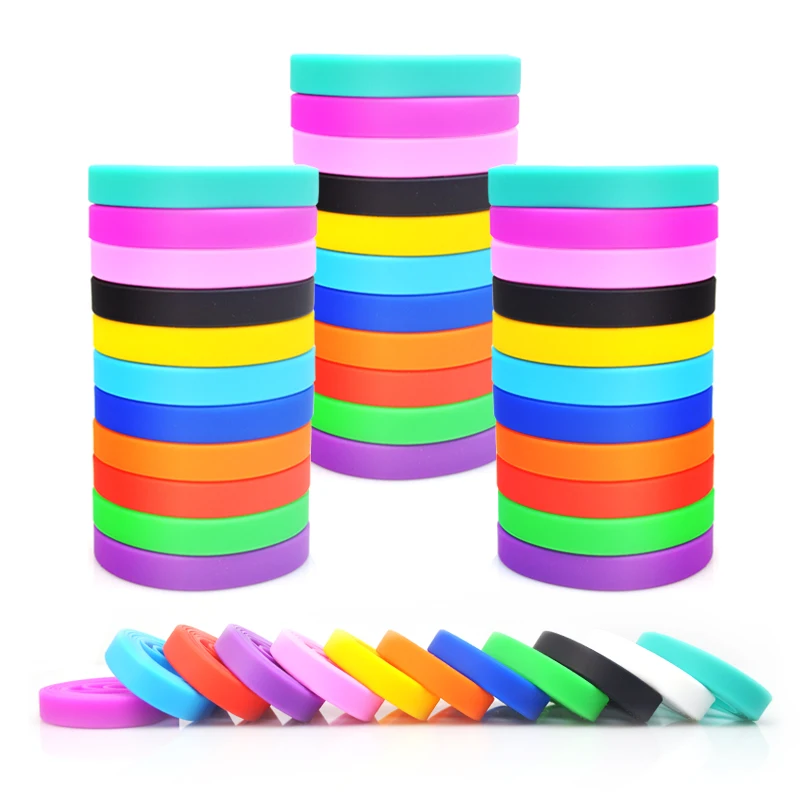 Fashional Custom Logo Design Waterproof Rubber Silicone Wrist Bands Customised for Sports Promotional Wristbands