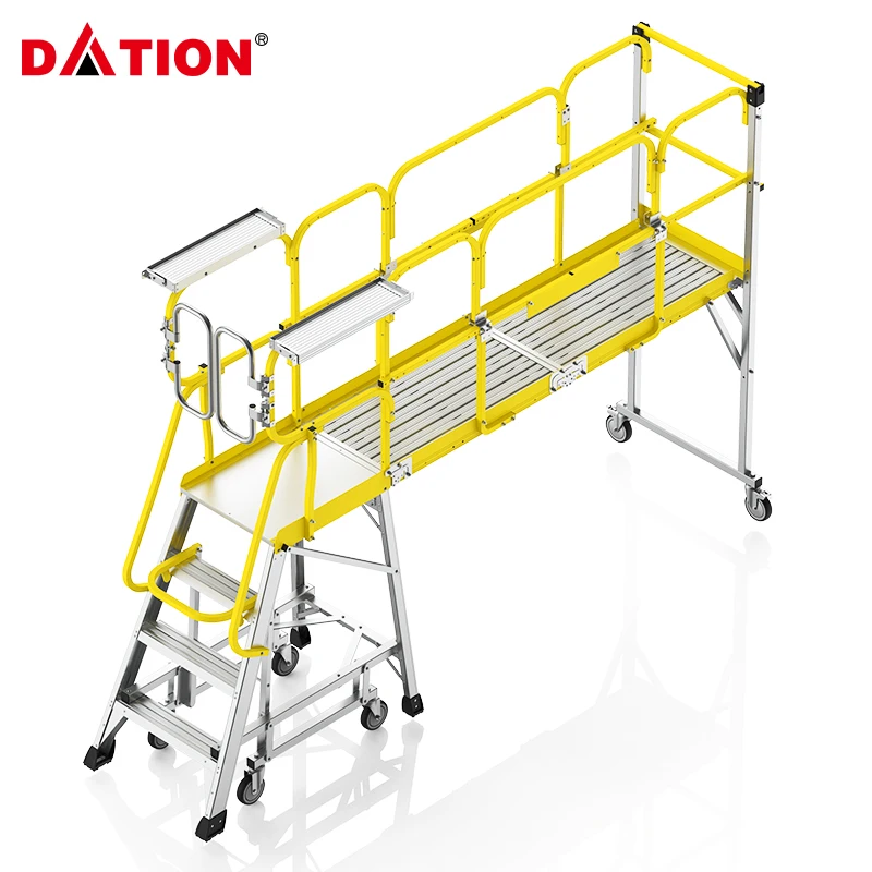Competitive Price Trade Ladders One-stop Service Non-Slip Stable Folding Work Ladder Daily Use Work Platform Ladder