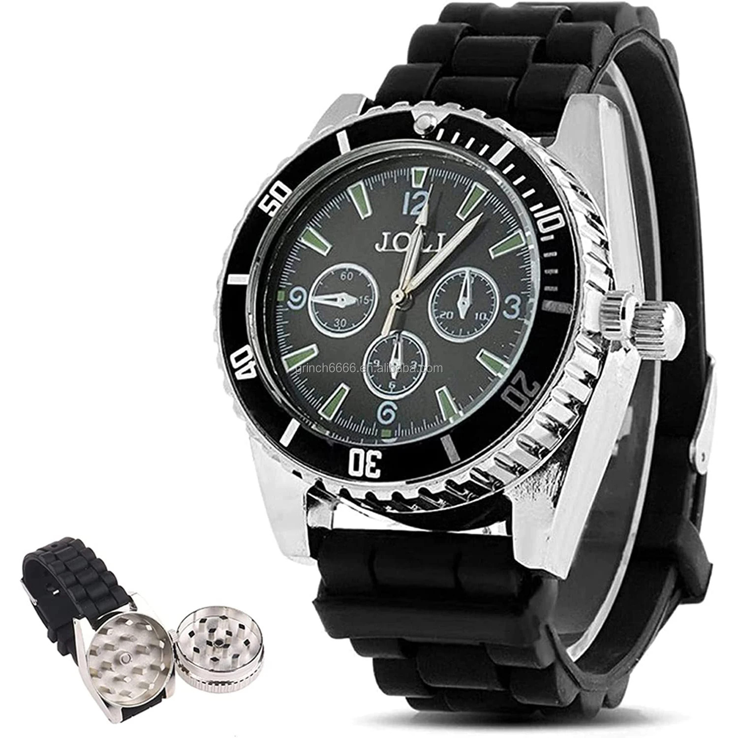 2025 Zinc Alloy Watch Grinders Crusher Herb Grinder Watches for Men and Women