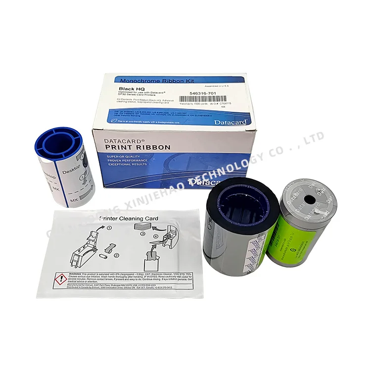 Original DATACARD 546316-701 Black Monochrome Ribbon For SP30Plus Card Printer