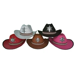 Fashion Gentleman Holiday Costume Party Customize Kids  Western  Cowboy Hats & Adult Male Cowboy Hat