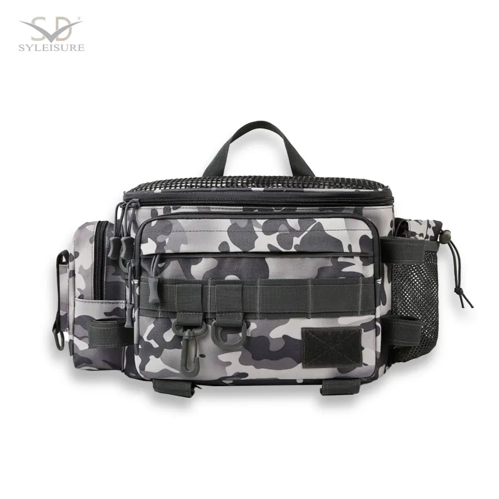 Fashion design zipper waist bags tactical waterproof pouch bag for men