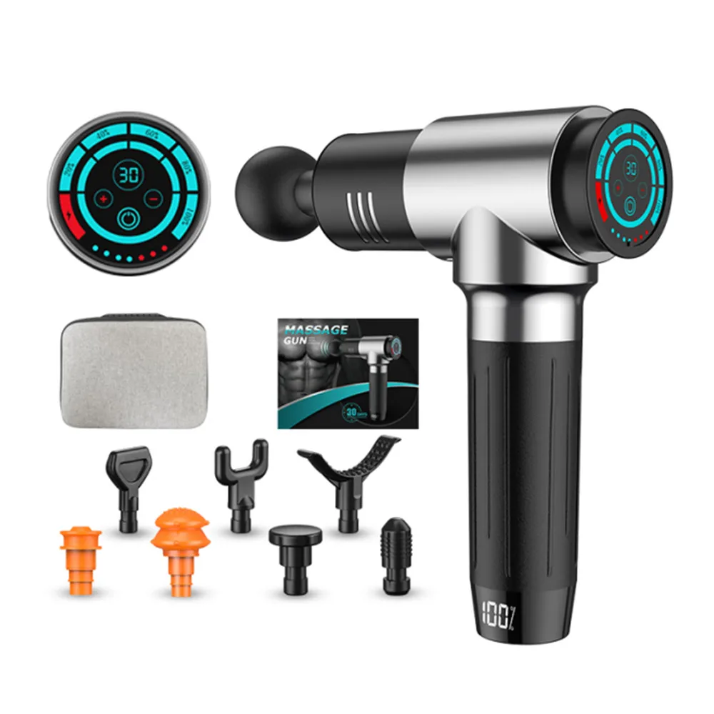 2021 Модернизированный глубокий тканевый перкуссионный массажер Спортивная дрель 30 скоростей ручной массажер для мышц 24 В