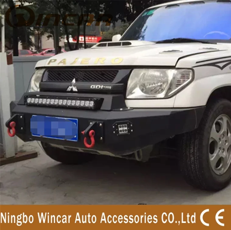 Top Long Led Light Brackets New Type Front Bumper For Pajero IO