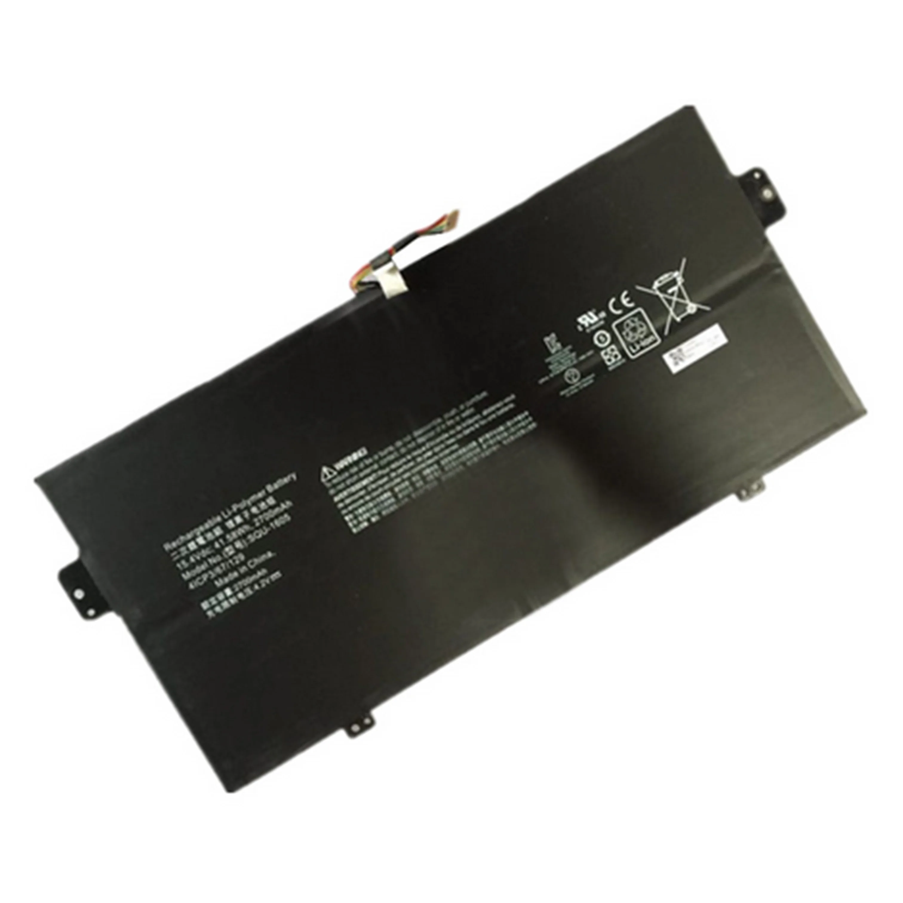 
15.4V 41.58WH/2700mAh SQU-1605 Laptop Battery For ACER Swift 7 S7-371 SF713-51 Spin 7 SP714-51 41CP3/67/129 