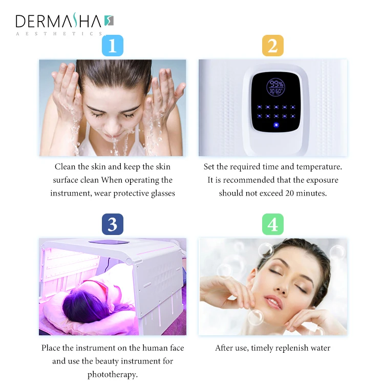 2024 Skin Lamp 7 Colors PDT Photo Therapy Beauty Machine Led Face Neck Light Therapy Machine LED Facial Mask for Acne Remover