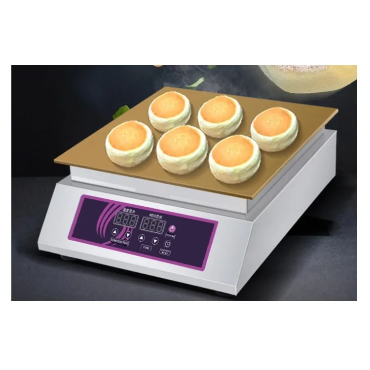 Commercial Double-Head Souffle Cake & Pancake Machine All-Copper Gong Burning Internet Famous Temperature Control Snack Stall