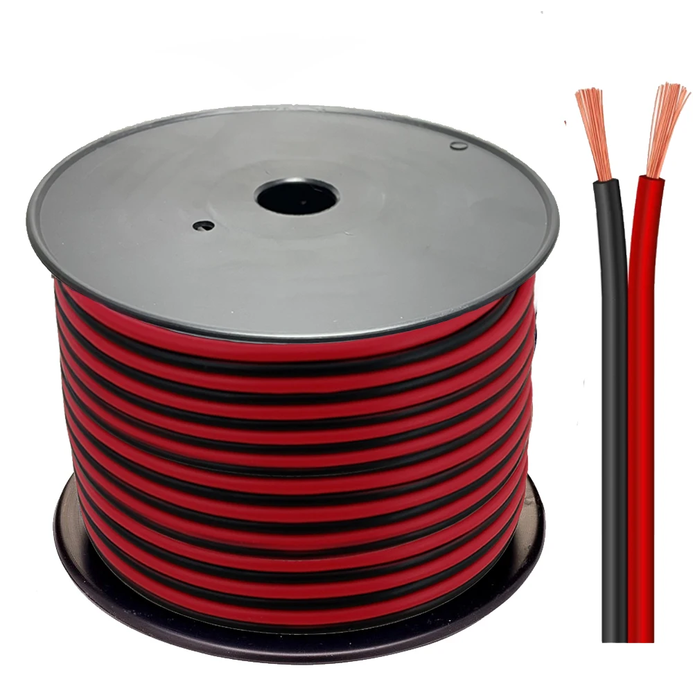 hot selling red and black speaker wire extension speaker wire cable audio speaker cable price with top fashion