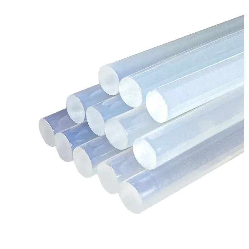 China Factory Direct Supply High viscosity Clear Transparent Hot melt glue sticks silicone barred glue for craft and DIY
