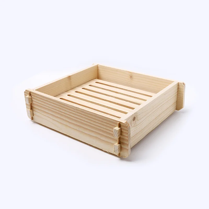 High Quality Custom Square Wood Bamboo Steamer Sets for Vegetable Sea Food Dumpling Dim Sum