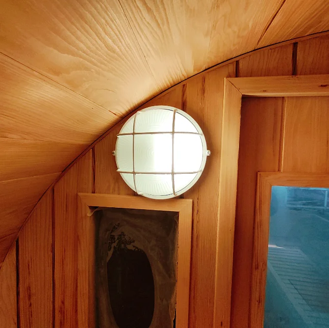 Outdoor 6-Person Wooden Barrel Sauna Rooms With Delivery To Door