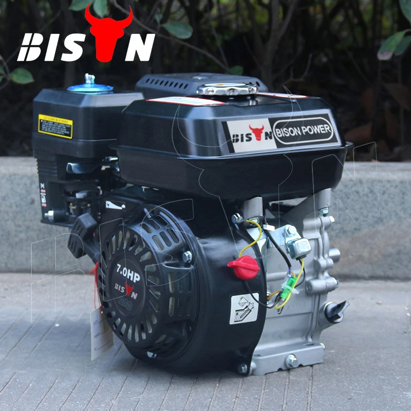 Бренд BISON (Китай) bs210 ohv 4-тактный бензиновый двигатель 210cc 7HP