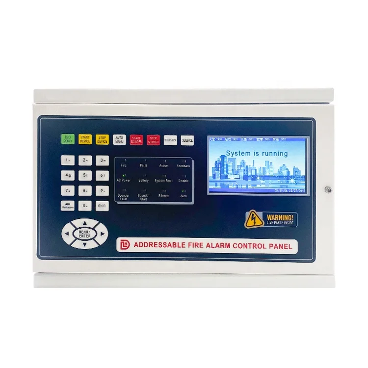 Addressable Fire Alarm System 1 Loop 220 devise Wireless Addressable Fire Alarm Control System Control Panel