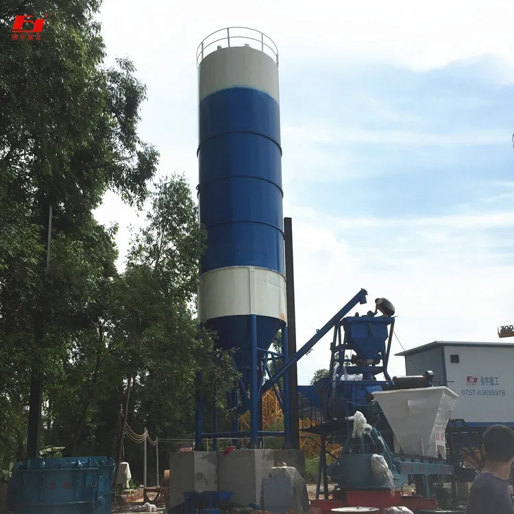 Site installation and fast delivery customizable HZS25 small concrete mixing plant