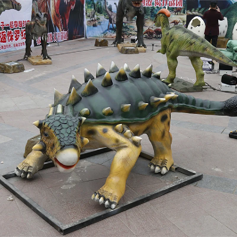 Large Custom Indoor Fiberglass Dinosaur Animatronic Model Life-Size Statue for Sale