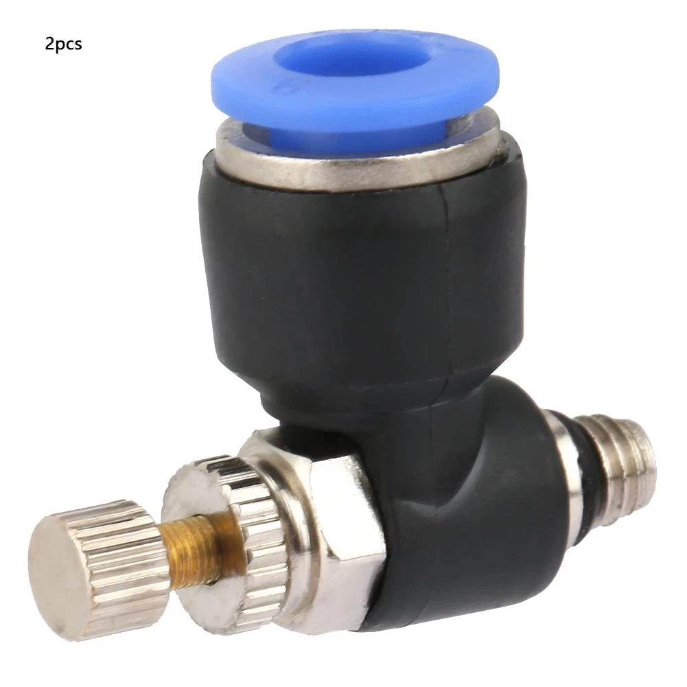 SC Air Flow Control Pneumatic Fittings Airflow Regulator, SL Air Flow Adjust Speed Controller Valve