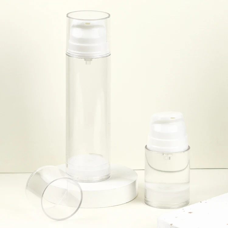 minimalist 50ml 100ml 150ml AS airless pump serum bottle for cosmetic