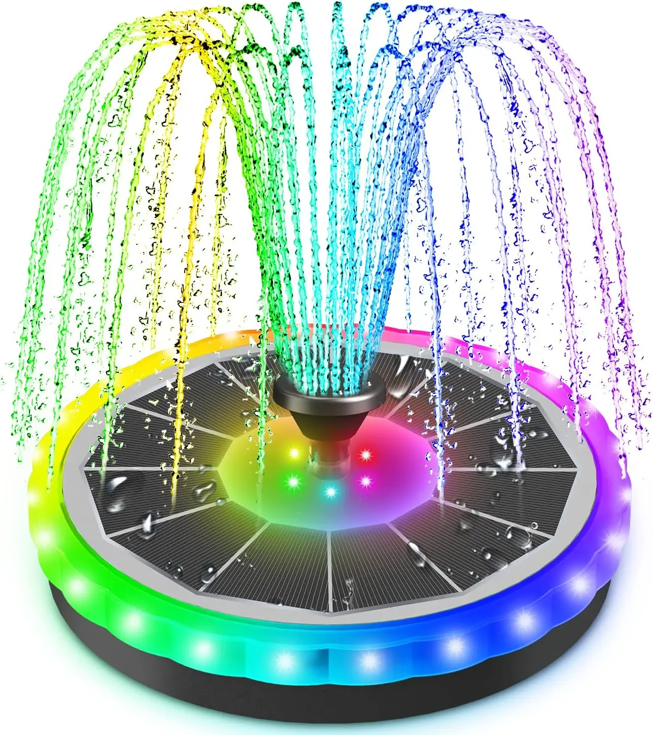 Water Features Gardens Waterfall Fountain Water Garden Light Garden Decor Solar Fountain