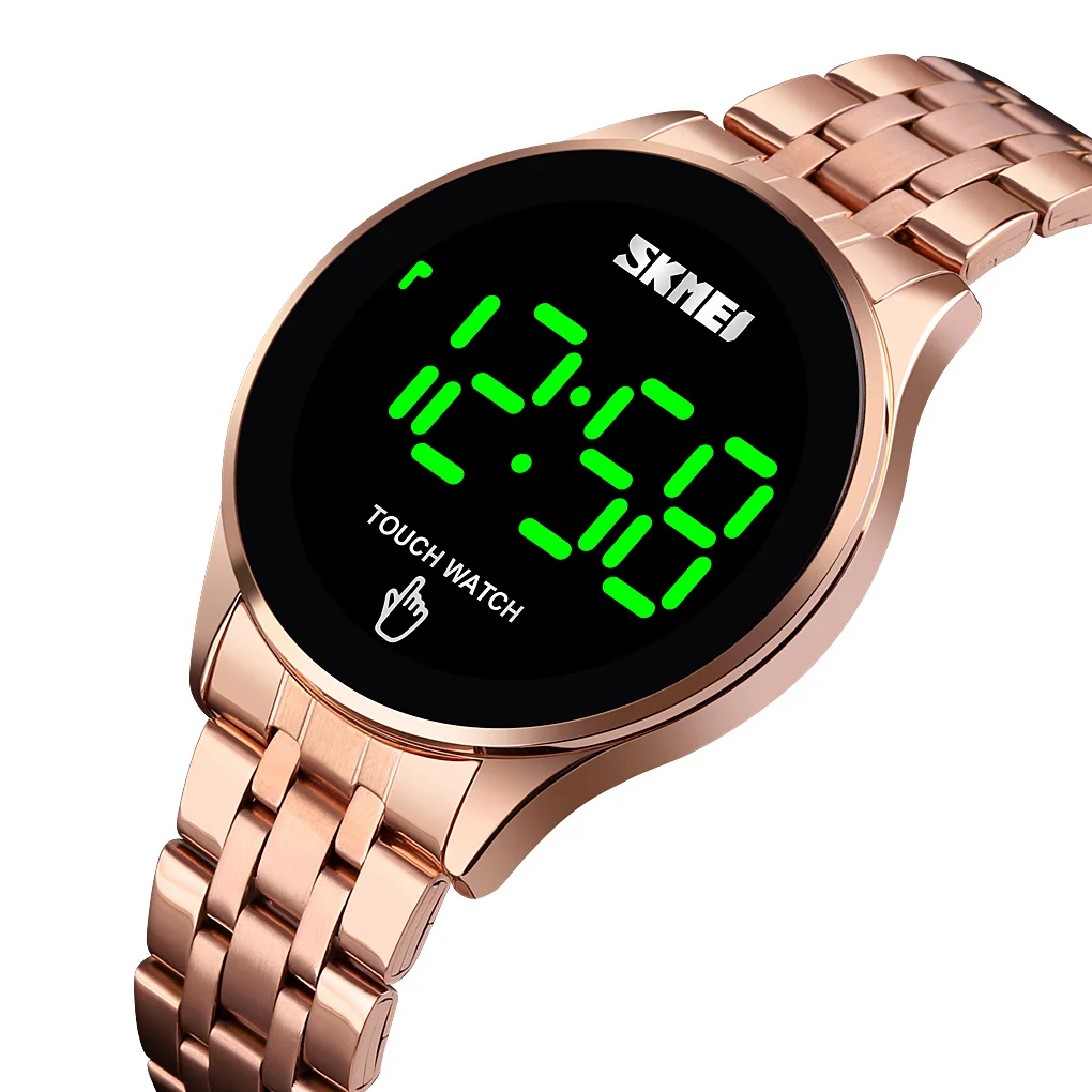high quality skmei 1579 metal led watch touch screen bracelet led watch