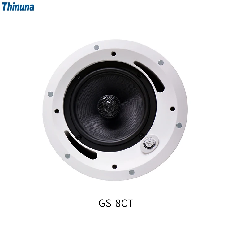 Thinuna GS-8CT Broadcasting Music Commercial Audio System 6.5 inch Coaxial Ceiling Speaker 60W 100V In-ceiling Loudspeaker