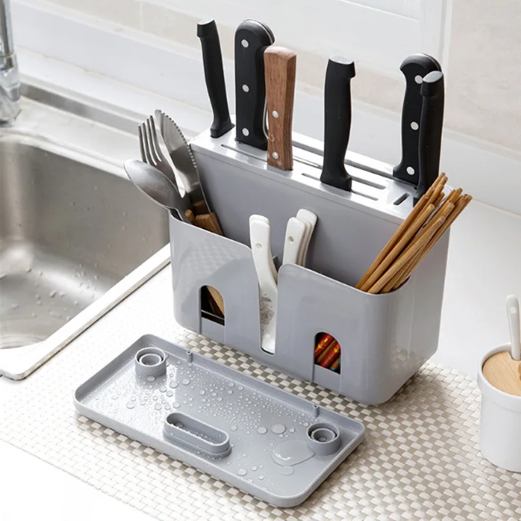 Multifunction Kitchen Cutlery Organizer Storage Box Fork Spoon Knife Holder and Racks