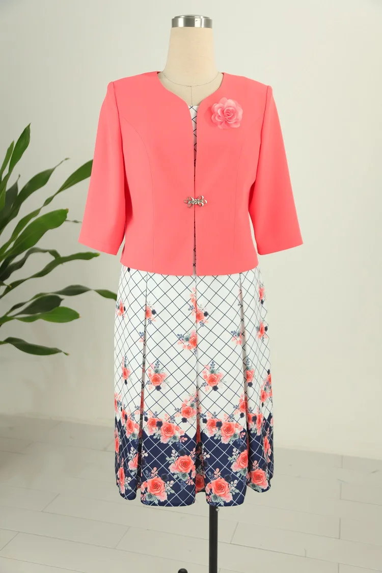 Turkey Women Office Outfit Plus Size Women Church Suits Maxi Church Dress African Women Dress Suit