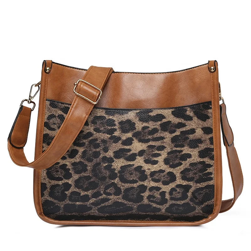 2022 Fashion Messenger Bags Leopard Shoulder Straps Shoulder Crossbody Suede pu Bag