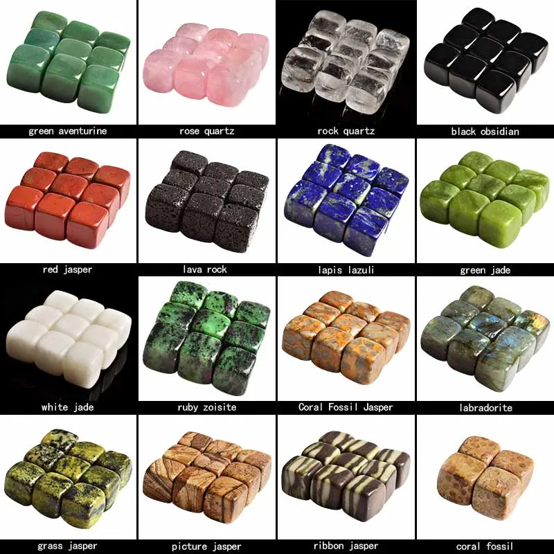 Hot Selling large Whiskey Stone wholesale natural crystal rose quartz ice cube stone