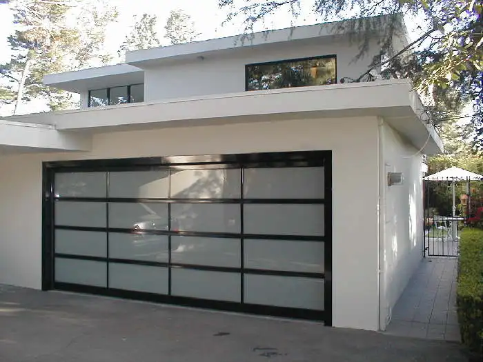 Panel Vertical Bifold Garage Doors Roller Motorized Automatic Glass Modern Rolling 3 Years for Motor; 10 Years for Door Finished