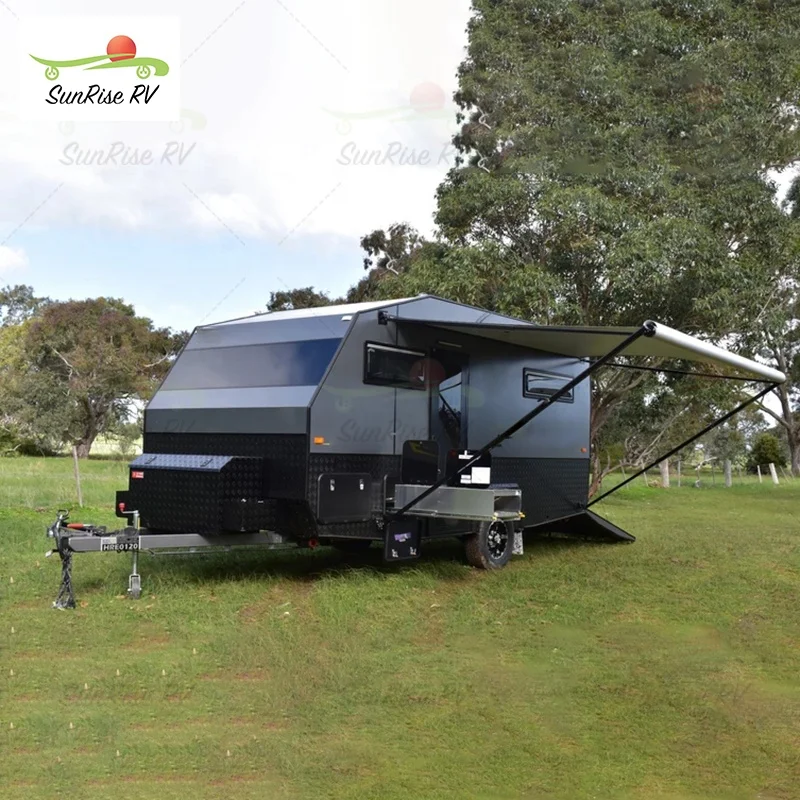 Best Suitable Caravan for sale Lightweight overland Travel Trailer rv camper hybrid toy hauler caravan 4x4 camper Toy Hauler