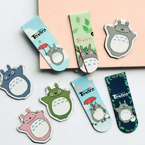 custom Paper PVC magnetic bookmark promotional stationery crafts kids folding clips for reading