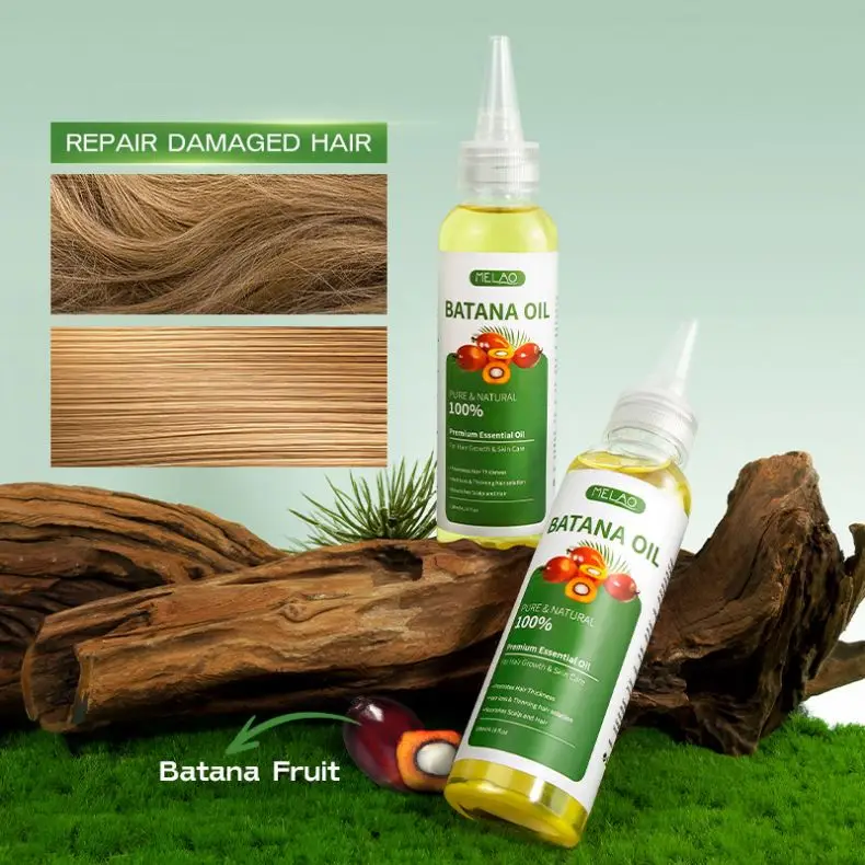 OEM/ODM MELAO Vegan Hair Growth Oil For Strong Roots And Thick Hairs, Wild Nourishes Scalp Batana Oil Organic