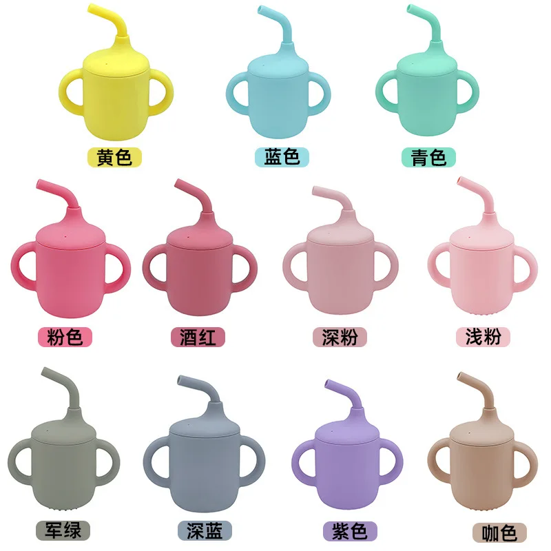 Hot Sell BPA-Free Protection Custom Baby Silicone Tableware Bowl Snack Cup Baby Silicone Bowl Led Weaning Supplies Feeding Set