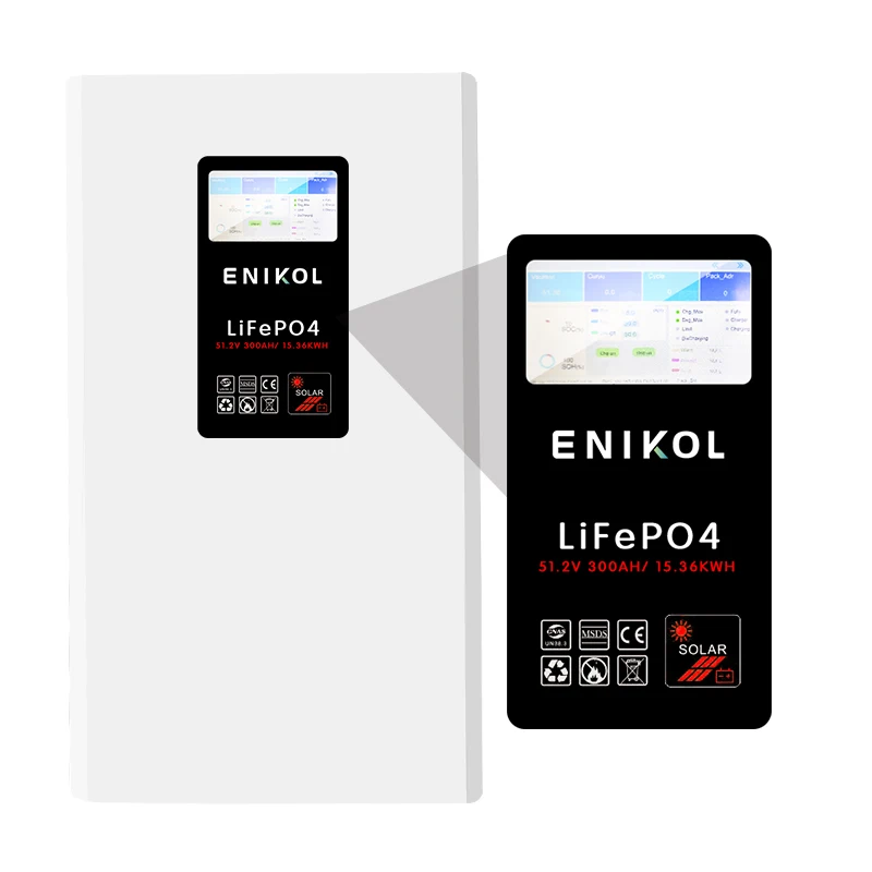 Touchable screen 48v 300ah Lithium Ion Solar Batteries 51.2v 300ah Wall mounted Battery 15kwh Lifepo4 Battery
