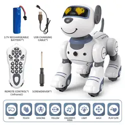 Infrared Smart Remote Control Robot Dog Electric Walking Stunt Dance Performance Smart Dog Robot Toy For Kids Rc Electronic Pets