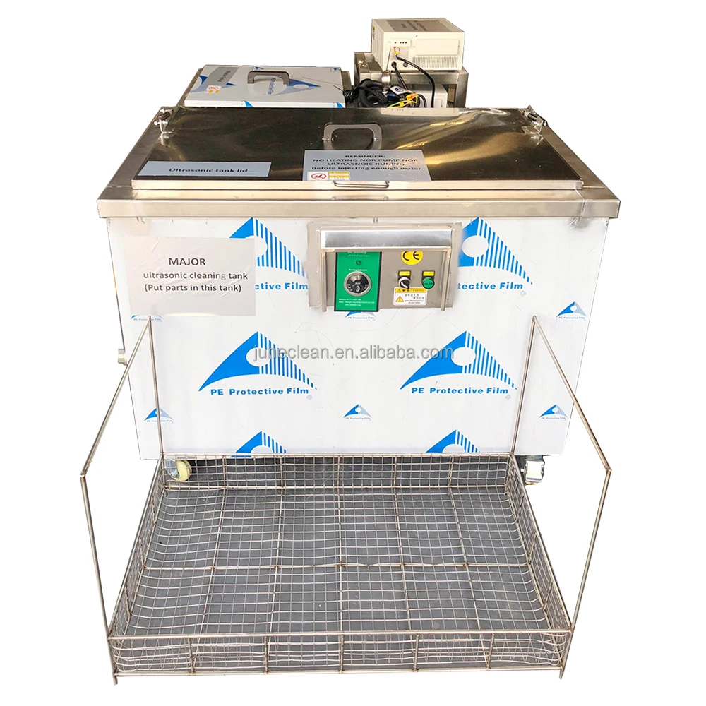 Factory supply SUS304 stainless steel industrial ultrasonic cleaning machine for machinery parts degreasing / oil removal